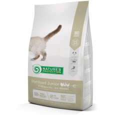 Сухий корм Nature`s Protection Sterilised Junior для кошенят, що ростуть після стерилізації, 2 кг