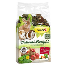 Трав`яний мікс GimBi Natural Delight для гризунів, кульбаба і яблука, 100 г