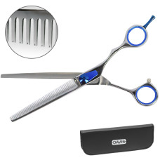 Філірувальні ножиці Davis Extreme Edge BLUE Thinning для стрижки собак 7, 17,8 см