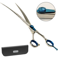 Вигнуті ножиці Davis Extreme Edge BLUE Curved для стрижки собак, 10, 25,4 см