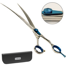 Вигнуті ножиці Davis Extreme Edge BLUE Curved для стрижки собак, 10, 25,4 см