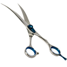 Вигнуті ножиці Davis Extreme Edge BLUE Curved для стрижки собак, 8,5, 21,6 см