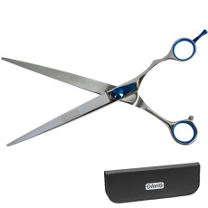 Прямі ножиці Davis Extreme Edge BLUE Straight для стрижки собак, 8,5, 21,6 см