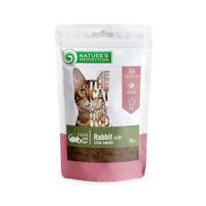 Ласощі Nature`s Protection Rabbit & Chia Seeds для котів, снеки з кролика з чіа, 75 г