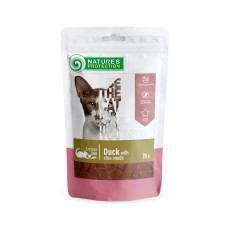Ласощі Nature`s Protection Duck & Chia Seeds для котів, снеки з качкою і чіа, 75 г