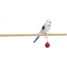 Игрушка для птиц ПОПУГАЙ НА КОЛЬЦЕ, пластик 15см Pet Products