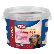 Ласощі Trixie Soft Snack Bony Mix XXL для собак асорті відро пластик 1800 г