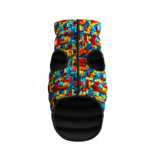 Курточка для собак WAUDOG Clothes малюнок Блоки, L65, В 87-90 см, С 60-65 см