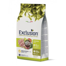 Сухий корм Exclusion Adult Chicken Medium Breed для собак середніх порід із куркою, 3 кг
