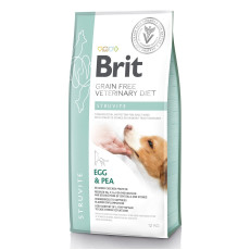 Сухой корм Brit GF VetDiet Dog Struvite для собак, при мочекаменной болезни, с яйцом, индейкой, горохом и гречкой, 12 кг