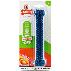 Жевательная игрушка кость для собак до 23кг Nylabone Moderate Chew Dental Bone, вкус курицы