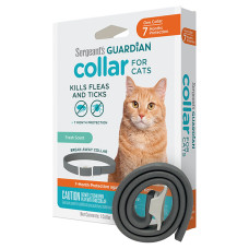 Sergeant’s Guardian Flea&Tick Cat Collar ГАРДІАН НАШИЙНИК від бліх і кліщів для котів від 2.3кг , Сірий