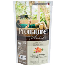 Сухий корм Pronature Holistic Cat Turkey&Cranberries для котів індичка з журавлиною, 340 г