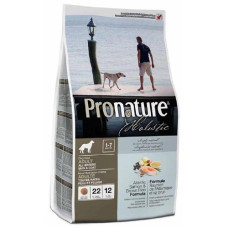 Сухой корм Pronature Holistic Dog Atlantic Salmon&Brown Rice для собак, атлантический лосось с коричневым рисом, 13.6 кг