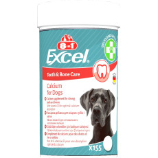 Вітаміни 8in1 Excel Calcium для цуценят та дорослих собак для зубів та кісток кальцій155 шт