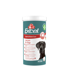 Витамины 8in1 Excel Calcium для щенков и взрослых собак для зубов и костей кальций 1700 шт