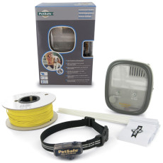 Дротовий електронний паркан PetSafe Deluxe In-Ground Fence, для собак вагою від 3,6 до 25 кг, 4 рівні, на площу 1300 кв.м.