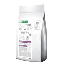 Беззерновой сухой корм Nature`s Protection SC White Dogs Grain Free Junior All Breeds для щенков всех пород с белым окрасом шерсти, 17 кг