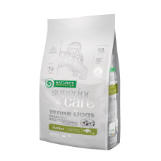 Беззерновой сухой корм Nature`s Protection SC White Dogs Grain Free Junior Small&Mini Breeds для юниоров с белым окрасом шерсти, для малых пород, 1.5 кг