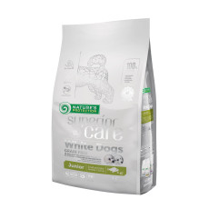 Беззерновий сухий корм Nature`s Protection SC White Dogs Grain Free Junior Small&Mini Breeds для цуценят малих порід з білим забарвленням шерсті, 1.5 кг