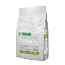 Беззерновой сухой корм Nature`s Protection SC White Dogs Grain Free Junior Small&Mini Breeds для юниоров с белым окрасом шерсти, для малых пород, 10 кг