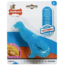 Жевательная игрушка для щенков Nylabone Puppy Chew Dinosaur, вкус курицы