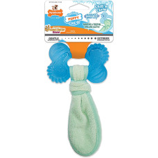 Nylabone Puppy Chew Жевательная игрушка для щенков Freezer Bone with Washcloth, вкус арахисового масла