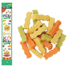 Ласощі DoggyMan Wave Shaped Cheese Snack Mixed Flavor сирні палички хвиля мікс для собак