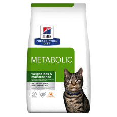 Сухий корм Hill`s PD Feline Metabolic для кішок для контролю та зниження ваги з куркою, 1.5 кг