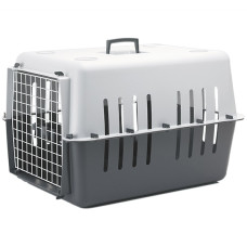 Переноска для собак Пластикова PetCarrier4 66х47х43см, темно-сіра Savic