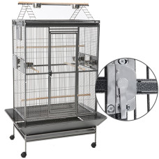 Вольєра для папуг Wellington Playpen 90х60х175см, темно-сірий Savic