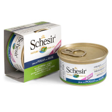 Вологий корм Schesir для кошенят з куркою та алое, 85 г
