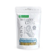Ласощі Nature`s Protection Superior Care Snacks For Dogs Rabbit Ears With Fish для котів вуха кролика з рибою, 75 г