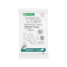 Беззернові ласощі Nature`s Protection SC White Dogs Hypoallergenic & Digestive Care для собак з лососем, 110 г