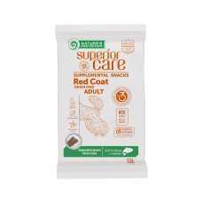 Беззернові ласощі Nature`s Protection SC Red Coat Hypoallergenic Oral Care для собак з рудим окрасом з лососем, 150 г