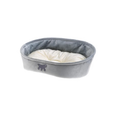 Лежак з двосторонньою подушкою LASKA 55 GRIGIO CUCCIA, Ferplast