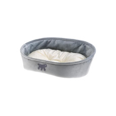 Лежак з двосторонньою подушкою LASKA 55 GRIGIO CUCCIA, Ferplast