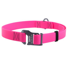 Ошейник WAUDOG Waterproof, водостойкий, пряжка крючок, размер L, розовый
