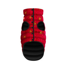 Курточка для собак WAUDOG Clothes с рисунком Супермен красный, XS25, В 37-40 см, С 24-27 см