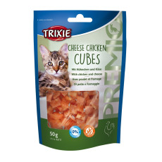 Ласощі Trixie Premio Cheese Chicken Cubes для котів кубики з куркою та сиром 50 г