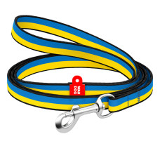 Повідець для собак нейлоновий WAUDOG Nylon, малюнок Colors of freedom, XS, Ш 10 мм, Дов 122 см
