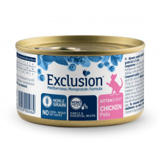 Влажный корм Exclusion Cat Kitten Chicken для котят с курицей, 85 г