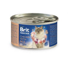 Вологий корм Brit Premium by Nature для котів, з куркою та рисом, 200 г