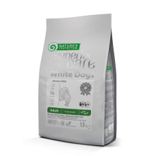 Беззерновой сухой корм Nature`s Protection SC White Dogs для собак маленьких пород с белой шерстью с насекомыми, 1.5 кг