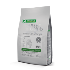 Беззерновий сухий корм Nature`s Protection SC White Dogs для собак малих порід з білою шерстю з комахами, 1.5 кг
