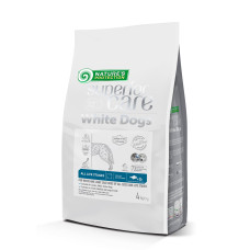 Сухий корм Nature`s Protection SC White Dogs для собак усіх розмірів та стадій життя з білою шерстю з білою рибою, 4 кг