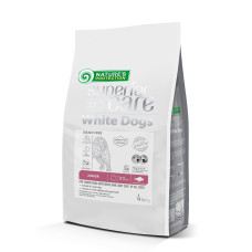 Беззерновой сухой корм Nature`s Protection SC White Dogs для растущих собак всех размеров с белой шерстью с белой рыбой, 4 кг
