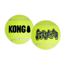 Іграшка KONG AirDog SqueakAir Ball повітряний тенісний м’яч для собак для собак середніх і великих порід, L – 2 шт
