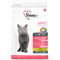 Сухий корм 1st Choice Adult Indoor Vitality для котів з куркою, 10 кг