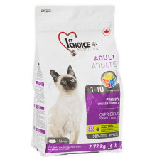 Сухий корм 1st Choice Adult Finicky Chicken для вибагливих та активних котів з куркою, 2,72 кг